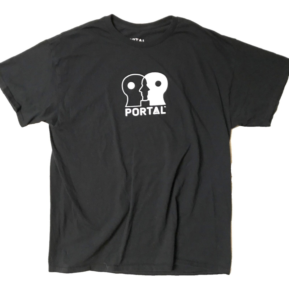 Portal Wavelength Black T-Shirt Size XL